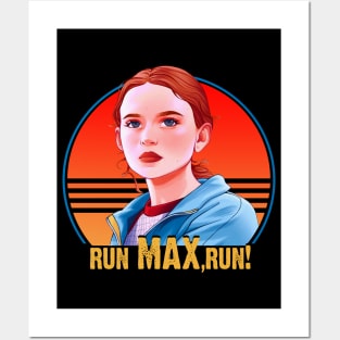 Run Max! Stranger Things Posters and Art